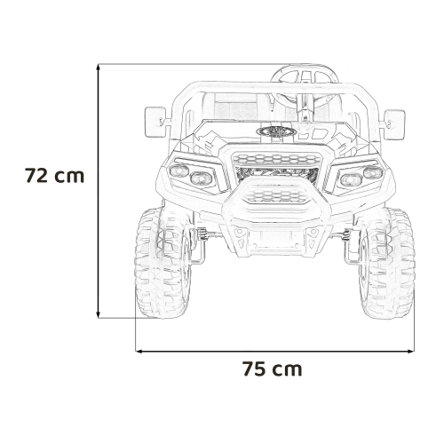 Autko dla dzieci Buggy a-osobowy Champion Czarny XMX-650C.CZ